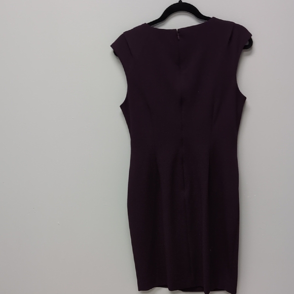 EUC Calvin Klein Purple Ruched Sheath Mini Dress Size 10. Worn Once - Picture 5 of 5